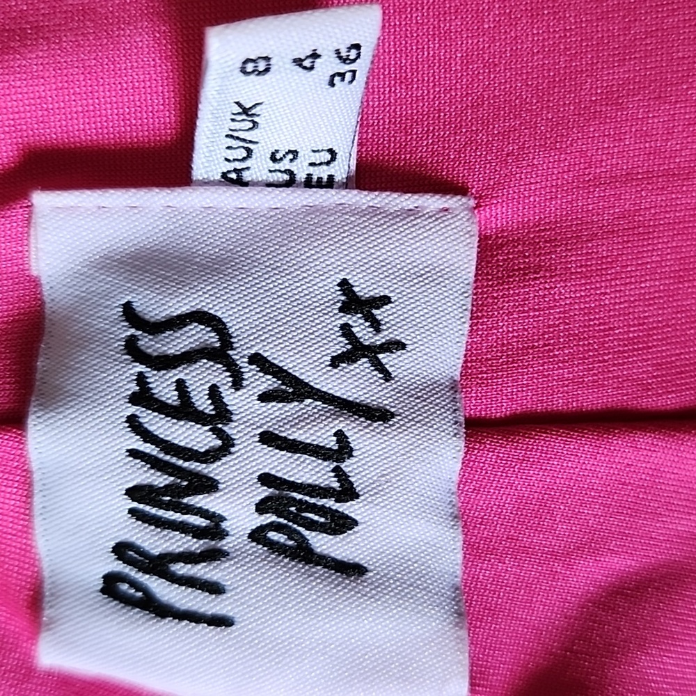 Princess Polly Halter & Flare Pants Set Pink 70's 80's Costume Halloween Size 4 - Picture 2 of 3